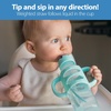 image:imageDr Browns Milestones Narrow Sippy Straw Bottle SpillProof with 100 Silicone Handles and Weighted Straw 8 oz250 mL Gray 6mGreen