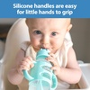 image:imageDr Browns Milestones Narrow Sippy Straw Bottle SpillProof with 100 Silicone Handles and Weighted Straw 8 oz250 mL Gray 6mGreen