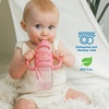 image:imageDr Browns Milestones Narrow Sippy Straw Bottle SpillProof with 100 Silicone Handles and Weighted Straw 8 oz250 mL Gray 6mPink