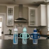 image:imageDr Browns Milestones Narrow Sippy Straw Bottle SpillProof with 100 Silicone Handles and Weighted Straw 8 oz250 mL Gray amp Green 6m
