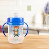 image:imageDr Browns Milestones Soft Spout Sippy Cup with Handles BPAFree Pink Bunny HeroBlue Tiger Hero