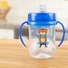 image:imageDr Browns Milestones Soft Spout Sippy Cup with Handles BPAFree Pink Bunny HeroBlue Tiger Hero