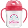 image:imageDr Browns Milestones Soft Spout Sippy Cup with Handles BPAFree Pink Bunny HeroPink Rainbow