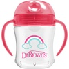 image:imageDr Browns Milestones Soft Spout Sippy Cup with Handles BPAFree Pink Bunny HeroPink Rainbow