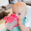 image:imageDr Browns Milestones Soft Spout Sippy Cup with Handles BPAFree Pink Bunny HeroPink Rainbow