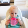 image:imageDr Browns Milestones Soft Spout Sippy Cup with Handles BPAFree Pink Bunny HeroPink Rainbow