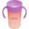 image:imageDr Browns Milestones Straw to 360 Convertible Toddler Training Cup Set with Interchangeable Silicone Straw and 360 Degree Cup Lids Blue Ocean 10 oz300 mL BPAFree 9m 2PackCoral Pink Set