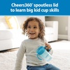 image:imageDr Browns Milestones Straw to 360 Convertible Toddler Training Cup Set with Interchangeable Silicone Straw and 360 Degree Cup Lids Blue Ocean 10 oz300 mL BPAFree 9m 2PackOcean Blue