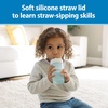 image:imageDr Browns Milestones Straw to 360 Convertible Toddler Training Cup Set with Interchangeable Silicone Straw and 360 Degree Cup Lids Blue Ocean 10 oz300 mL BPAFree 9m 2PackOcean BluesGreen Blues