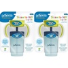 image:imageDr Browns Milestones Straw to 360 Convertible Toddler Training Cup Set with Interchangeable Silicone Straw and 360 Degree Cup Lids Blue Ocean 10 oz300 mL BPAFree 9m 2PackGreen Blue