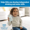 image:imageDr Browns Milestones Straw to 360 Convertible Toddler Training Cup Set with Interchangeable Silicone Straw and 360 Degree Cup Lids Blue Ocean 10 oz300 mL BPAFree 9m 2PackOcean BluesGreen Blues