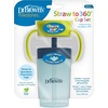 image:imageDr Browns Milestones Straw to 360 Convertible Toddler Training Cup Set with Interchangeable Silicone Straw and 360 Degree Cup Lids Blue Ocean 10 oz300 mL BPAFree 9m 2PackGreen Blue
