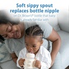 image:imageDr Browns Milestones WideNeck Sippy Spout Bottle with 100 Silicone Handles EasyGrip Handles with Soft Sippy Spout 9oz270mL LightPink amp Ecru 2Pack 6mEcruBlack