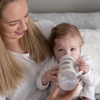 image:imageDr Browns Milestones WideNeck Sippy Spout Bottle with 100 Silicone Handles EasyGrip Handles with Soft Sippy Spout 9oz270mL LightPink amp Ecru 2Pack 6mGrayGreen