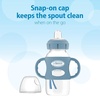 image:imageDr Browns Milestones WideNeck Sippy Spout Bottle with Silicone Handles 9 oz270 mL Ecru 1PackBlue