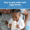 image:imageDr Browns Milestones WideNeck Sippy Spout Bottle with Silicone Handles 9 oz270 mL Ecru 1PackEcru