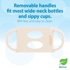 image:imageDr Browns Milestones WideNeck Sippy Spout Bottle with Silicone Handles 9 oz270 mL Ecru 1PackEcru