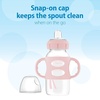 image:imageDr Browns Milestones WideNeck Sippy Spout Bottle with Silicone Handles 9 oz270 mL Pink 1PackLightPink