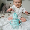 image:imageDr Browns Milestones WideNeck Sippy Straw Bottle with 100 Silicone Handles and Weighted Straw 9 oz270 mL Blue 6mGreen