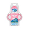image:imageDr Browns Milestones WideNeck Sippy Straw Bottle with 100 Silicone Handles and Weighted Straw 9 oz270 mL Blue 6mPink