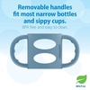 image:imageDr Browns Narrow Baby Bottle Handles 100 Silicone Easy Grip Removable Handles for Bottle to Sippy Cup Transition BlackEcruPink 3Pack 4mBlack  Ecru  Pink