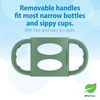 image:imageDr Browns Narrow Baby Bottle Handles 100 Silicone Easy Grip Removable Handles for Bottle to Sippy Cup Transition BlackEcruPink 3Pack 4mBlack  Ecru  Pink