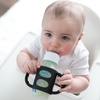 image:imageDr Browns Narrow Baby Bottle Handles 100 Silicone Easy Grip Removable Handles for Bottle to Sippy Cup Transition BlackEcruPink 3Pack 4mBlack