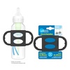 image:imageDr Browns Narrow Baby Bottle Handles 100 Silicone Easy Grip Removable Handles for Bottle to Sippy Cup Transition BlackEcruPink 3Pack 4mBlack