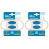 image:imageDr Browns Narrow Baby Bottle Handles 100 Silicone Easy Grip Removable Handles for Bottle to Sippy Cup Transition BlackEcruPink 3Pack 4mEcru