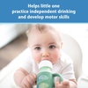 image:imageDr Browns Narrow Baby Bottle Handles 100 Silicone Easy Grip Removable Handles for Bottle to Sippy Cup Transition BlackEcruPink 3Pack 4mEcru