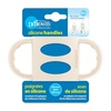image:imageDr Browns Narrow Baby Bottle Handles 100 Silicone Easy Grip Removable Handles for Bottle to Sippy Cup Transition BlackEcruPink 3Pack 4mEcru