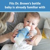 image:imageDr Browns Narrow Baby Bottle Handles 100 Silicone Easy Grip Removable Handles for Bottle to Sippy Cup Transition BlackEcruPink 3Pack 4mPink
