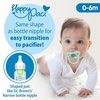 image:imageDr Browns Natural Flow AntiColic Options First Year Feeding Set with Newborn Baby Bottles Soft Spout Transition Cup Bottle Cleaning Brush amp 100 Silicone HappyPaci Pacifier 0m19 Piece  First Year Feeding Set