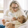image:imageDr Browns Natural Flow AntiColic Options Narrow Baby Bottle Frog and Pig 8 oz250 mL with Level 1 Slow Flow Nipple BPAFree 0m 2PackOrange  Grenn Pig  Frog