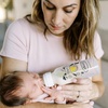 image:imageDr Browns Natural Flow AntiColic Options Narrow Baby Bottle Frog and Pig 8 oz250 mL with Level 1 Slow Flow Nipple BPAFree 0m 2PackPink  Blue Bear  Owl