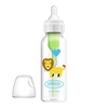 image:imageDr Browns Natural Flow AntiColic OptionsNarrow 8oz250mL Baby Bottle  Lovey Gift Set with Level 1 Slow Flow Nipples PinkClear