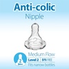 image:imageDr Browns Natural Flow AntiColic OptionsNarrow 8oz250mL Baby Bottle  Lovey Gift Set with Level 1 Slow Flow Nipples PinkClear