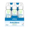 image:imageDr Browns Natural Flow AntiColic OptionsNarrow 8oz250mL Baby Bottle  Lovey Gift Set with Level 1 Slow Flow Nipples PinkClear