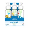 image:imageDr Browns Natural Flow AntiColic OptionsNarrow 8oz250mL Baby Bottle  Lovey Gift Set with Level 1 Slow Flow Nipples PinkClear