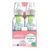image:imageDr Browns Natural Flow AntiColic OptionsNarrow 8oz250mL Baby Bottle  Lovey Gift Set with Level 1 Slow Flow Nipples PinkPink  Clear
