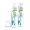 image:imageDr Browns Natural Flow AntiColic OptionsNarrow 8oz250mL Baby Bottle  Lovey Gift Set with Level 1 Slow Flow Nipples PinkPink  Clear