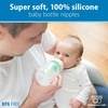 image:imageDr Browns Natural Flow Level T WideNeck Baby Bottle Nipple Slower Flow Rate for Infants 100 Silicone Bottle Nipple BPA Free 0m 6Pack