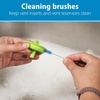image:imageDr Browns Natural Flow Reusable Baby Bottle Vent System and Reservoir Cleaning Bristle Brush BPA Free Blue Brushes 4Pack8 Pack