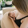 image:imageDr Browns Nursing Pillow with Washable Cover Breastfeeding Lap Support Pillow Premium Memory Foam Firm and Responsive LightGray  Green CoverGentle Beige  Storm Green