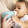 image:imageDr Browns Options Narrow Glass Bottle Sleeve 100 Silicone Blue BPAFree 8 oz 1PackBlue