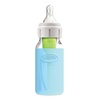 image:imageDr Browns Options Narrow Glass Bottle Sleeve 100 Silicone Blue BPAFree 8 oz 1PackBlue