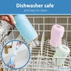 image:imageDr Browns Options Narrow Glass Bottle Sleeve 100 Silicone Blue BPAFree 8 oz 1PackGlow  8 oz  1Pack