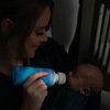 image:imageDr Browns Options Narrow Glass Bottle Sleeve 100 Silicone Blue BPAFree 8 oz 1PackGlowintheDark Navy