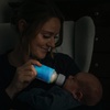 image:imageDr Browns Options Narrow Glass Bottle Sleeve 100 Silicone Blue BPAFree 8 oz 1PackGlowintheDark Navy