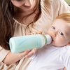 image:imageDr Browns Options Narrow Glass Bottle Sleeve 100 Silicone Blue BPAFree 8 oz 1PackMint